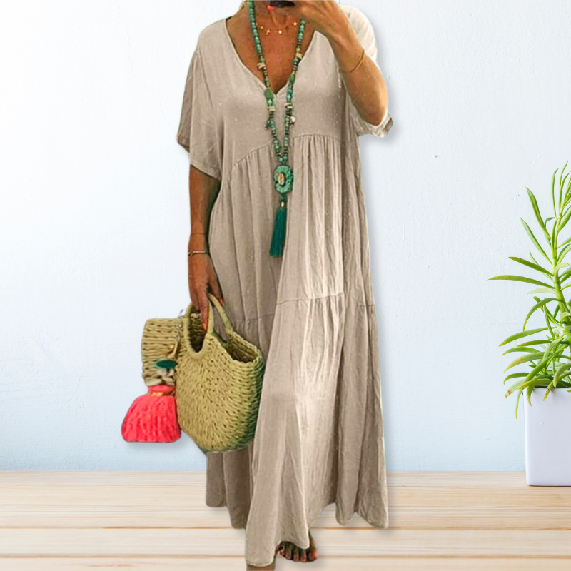 Jolaine - Women's Relaxed Fit Summer Maxi Dress (Plus Size Available) - photo 1
