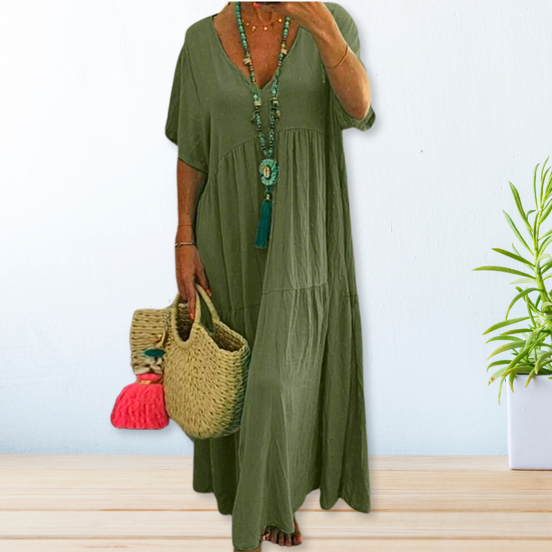 Jolaine - Women's Relaxed Fit Summer Maxi Dress (Plus Size Available) - photo 4