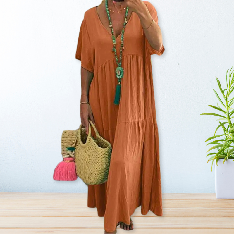 Jolaine - Women's Relaxed Fit Summer Maxi Dress (Plus Size Available) - photo 7