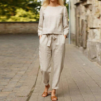 Ina - Women's Soft Linen Set - photo 3