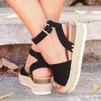 Cleo - Women's Leather Platform Sandal - photo 4