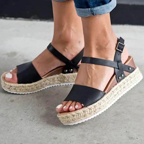 Cleo - Women's Leather Platform Sandal - photo 5