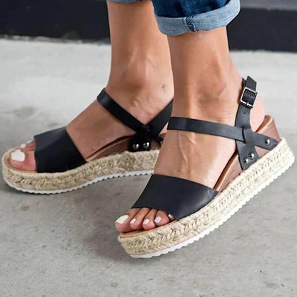 Cleo - Women's Leather Platform Sandal - photo 5