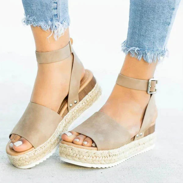 Cleo - Women's Leather Platform Sandal - photo 19
