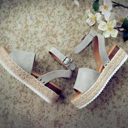 Cleo - Women's Leather Platform Sandal - photo 14