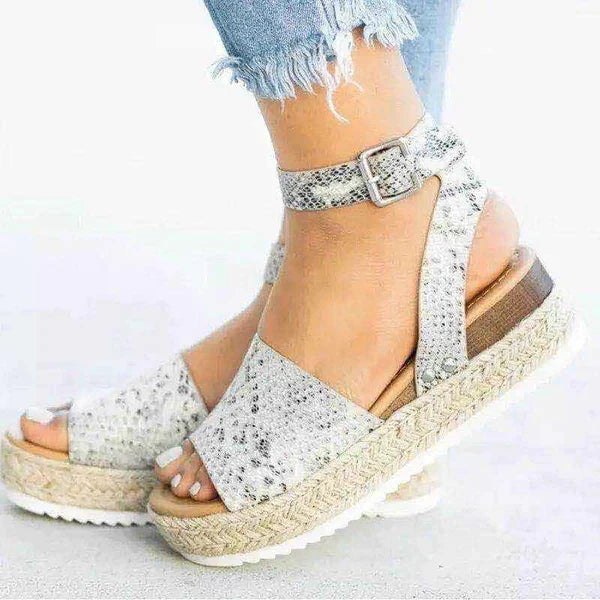Cleo - Women's Leather Platform Sandal - photo 15