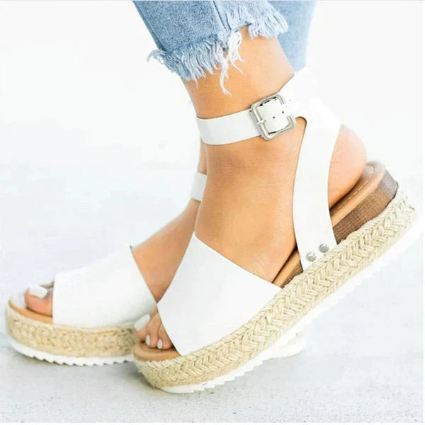 Cleo - Women's Leather Platform Sandal - photo 17