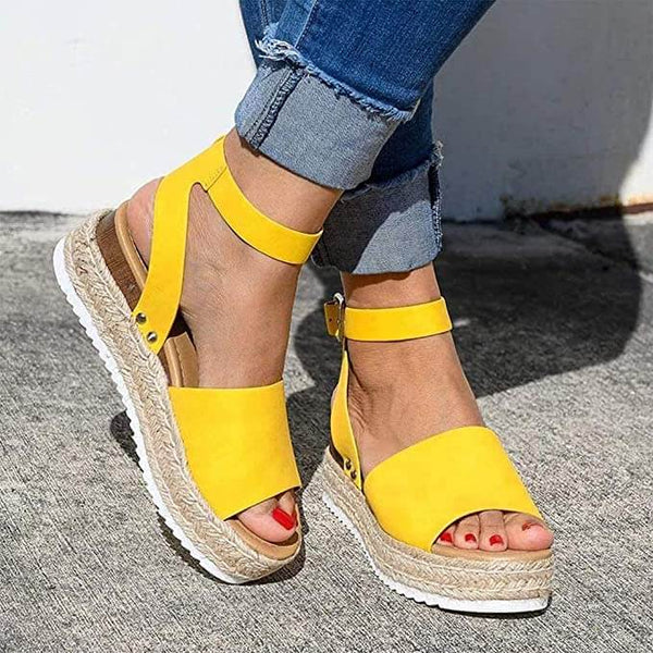 Cleo - Women's Leather Platform Sandal - photo 18