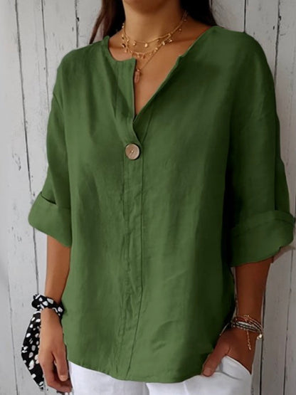 Aveline - Women's V-Neck Blouse (Plus Size Available) - photo 5