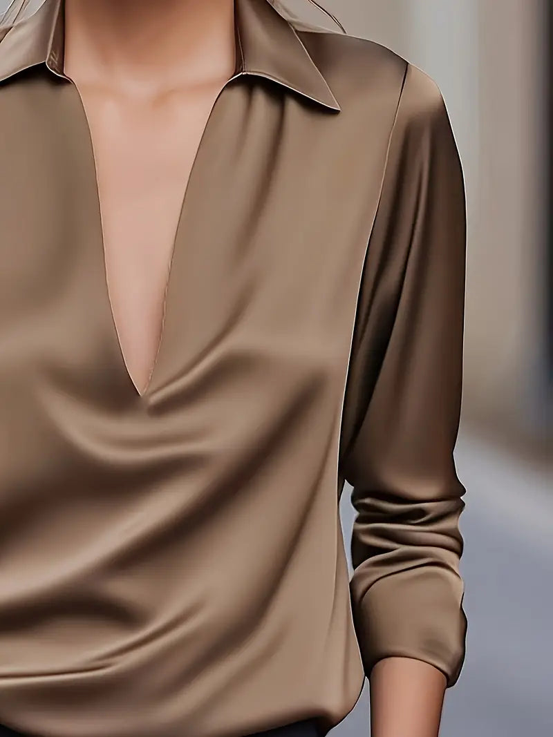 Zora - Women's V-neck Long Blouse - photo 26