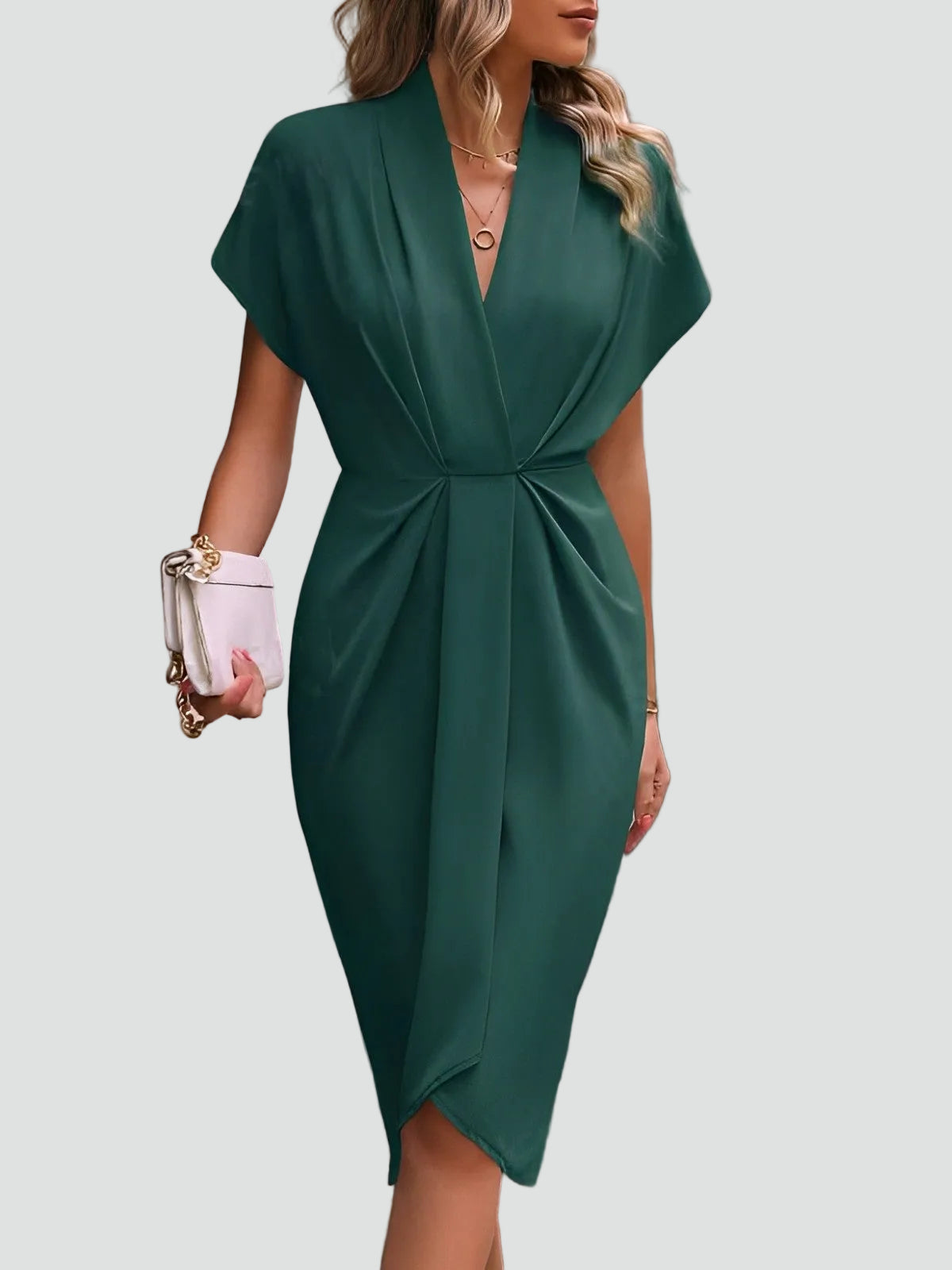 Zinnia - Women's Wrap Midi Dress - photo 5