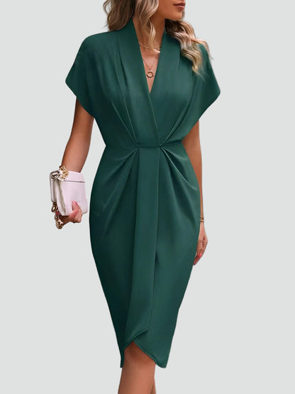 Zinnia - Women's Wrap Midi Dress - photo 5