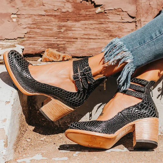 Fleur - Women's Mid Strappy Shoes - photo 2
