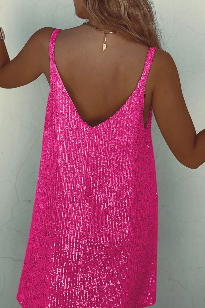 Serena - Women's Sheath Mini V-neck Dress - photo 7
