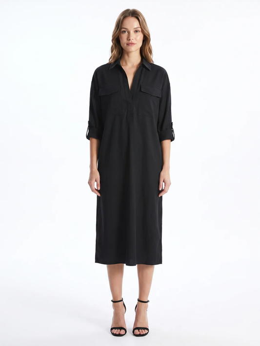 Gwendolen - Women's Shirt Midi Dress - photo 1