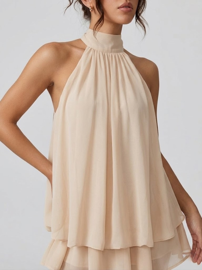 Maribel - Women's Halter Backless Dress - photo 4