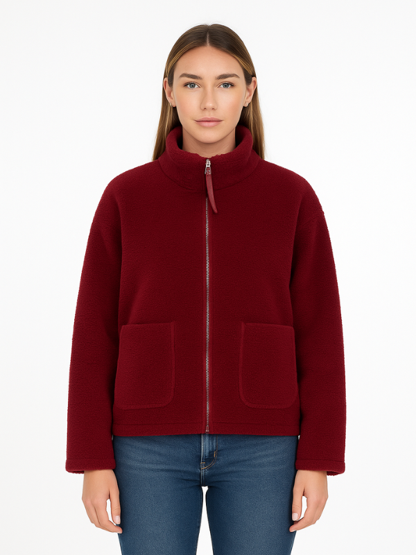Eulalie - Women's Oversized Sherpa Jacket