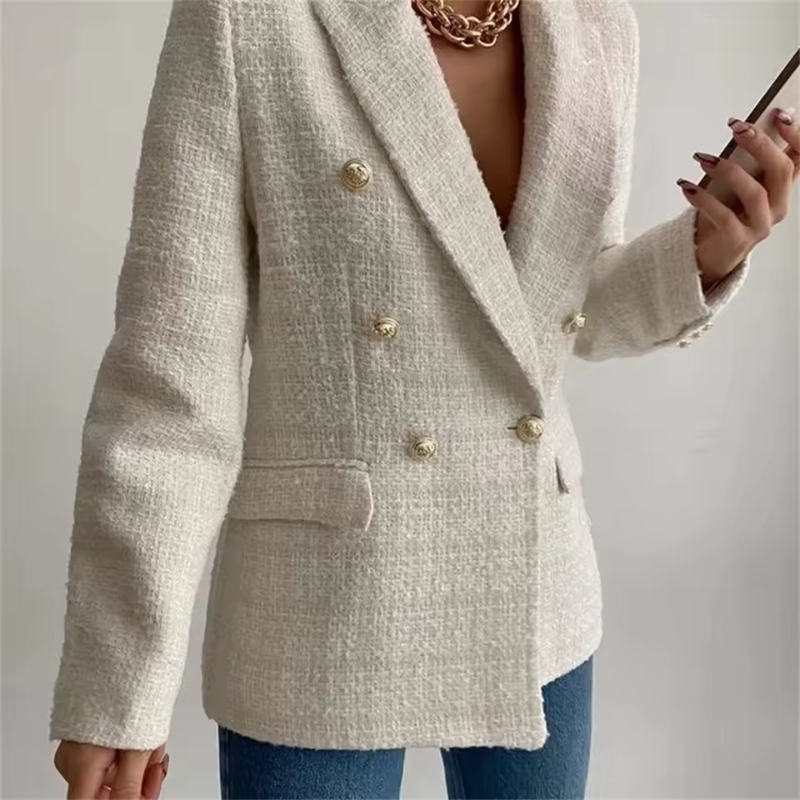 Caitlin - Women's Long-Sleeve Notched Blazer