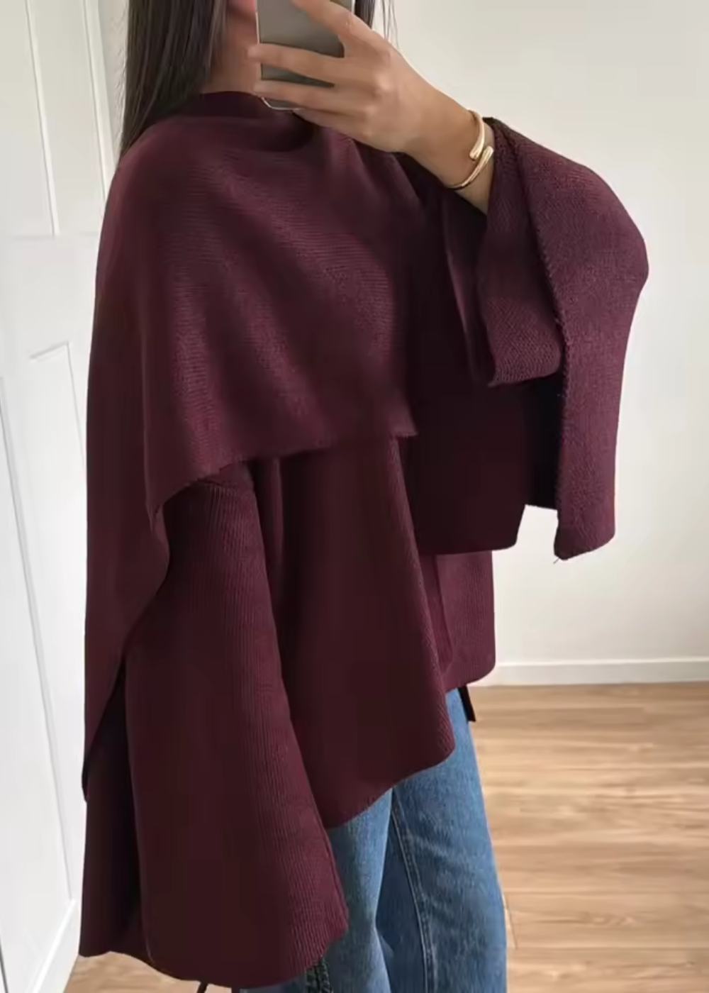 Vivian - Women's Luxe Cape Coat - photo 8
