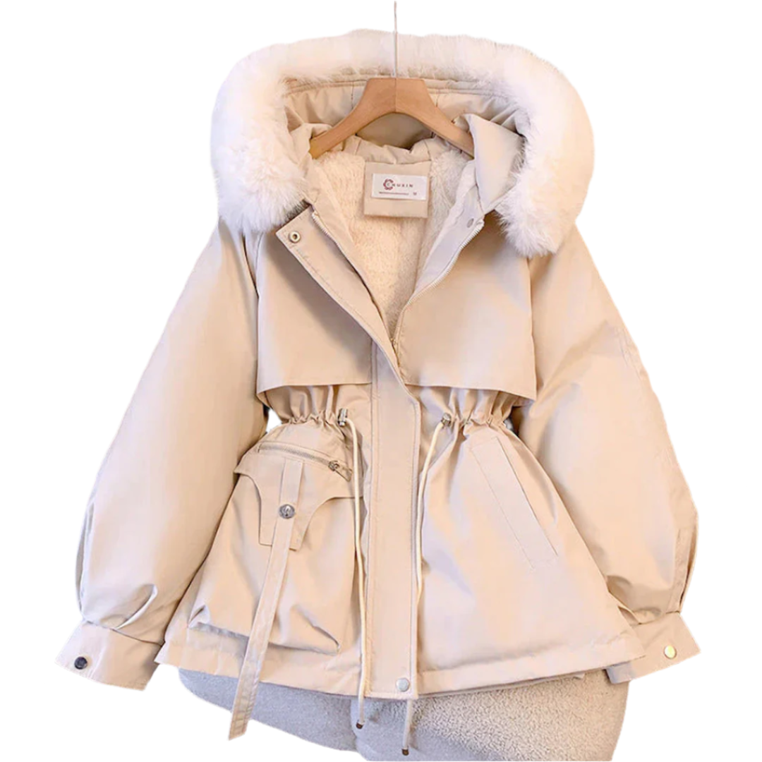Colette - Women's Fur Hooded Jacket - photo 1