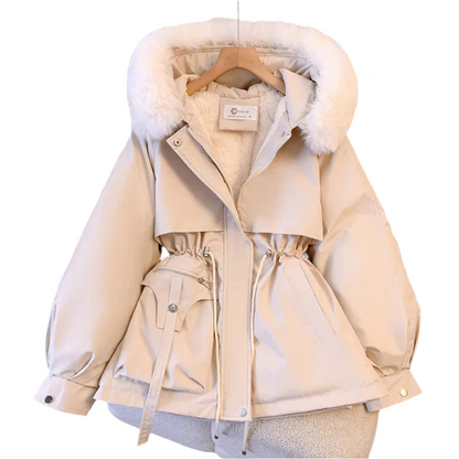 Colette - Women's Fur Hooded Jacket - photo 1