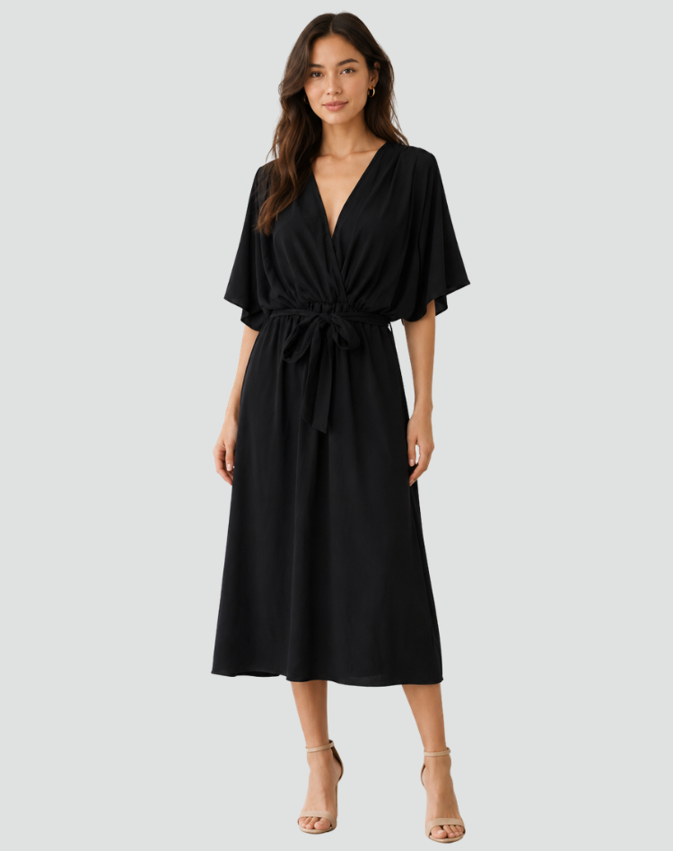 Winona - Women's Wrap Midi Dress - photo 1