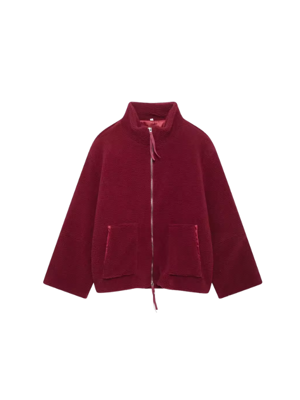 Eulalie - Women's Oversized Sherpa Jacket