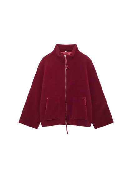 Eulalie - Women's Oversized Sherpa Jacket