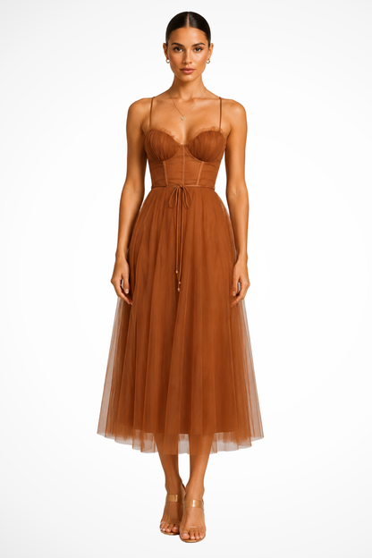 Delphine - Women's Sheath Midi Relaxed Dress - photo 1