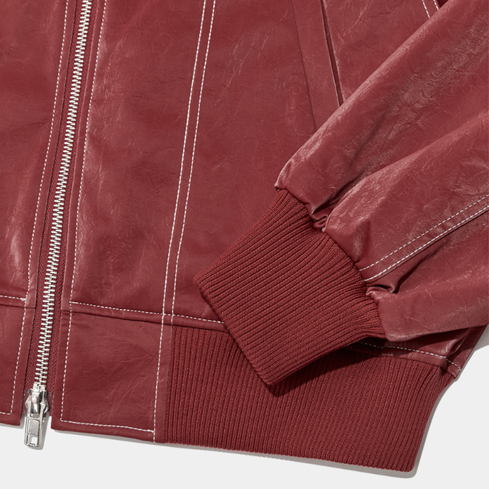 Hermine - Women's Leather Pockets Jacket
