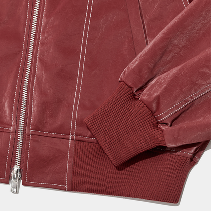 Hermine - Women's Leather Pockets Jacket
