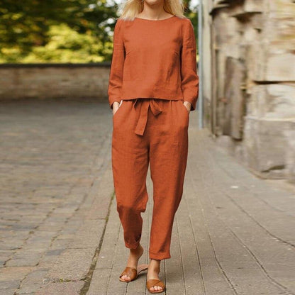 Ina - Women's Soft Linen Set - photo 4