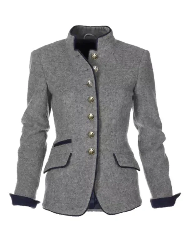 Mathilde - Women's Pockets Buttoned Blazer - photo 4