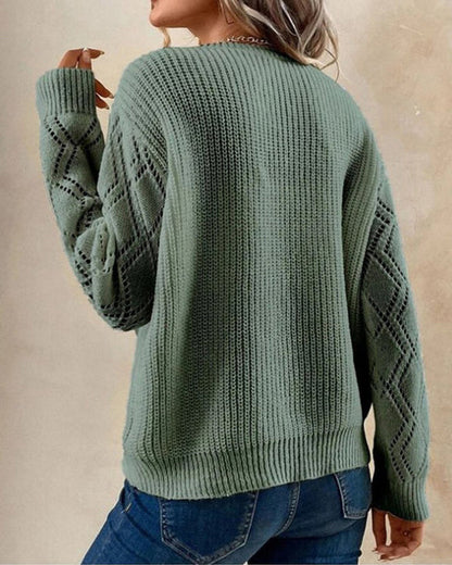 Magdalena - Women's V-neck Medium Sweater - photo 2