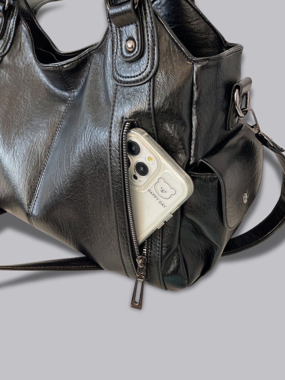 Kirsten - Women's Lightweight Leather Bag - photo 9