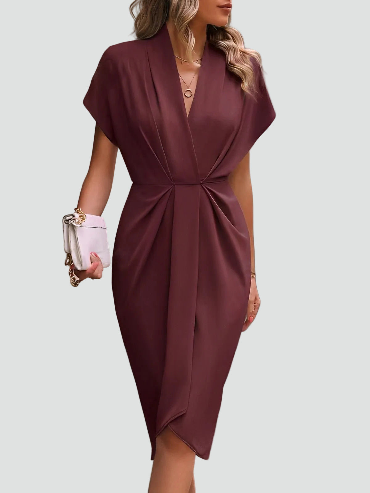 Zinnia - Women's Wrap Midi Dress - photo 6