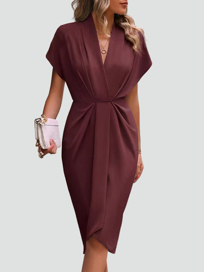 Zinnia - Women's Wrap Midi Dress - photo 6
