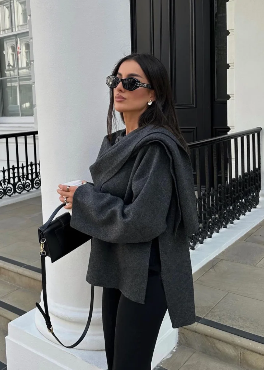 Vivian - Women's Luxe Cape Coat - photo 1