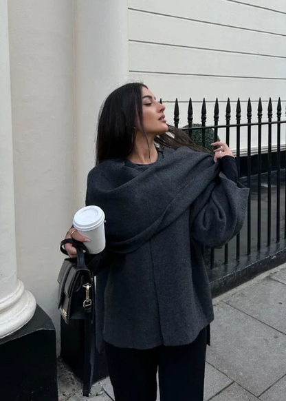 Vivian - Women's Luxe Cape Coat - photo 3