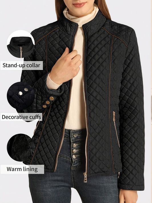Lavinia - Women's Quilted Contrast Jacket - photo 2