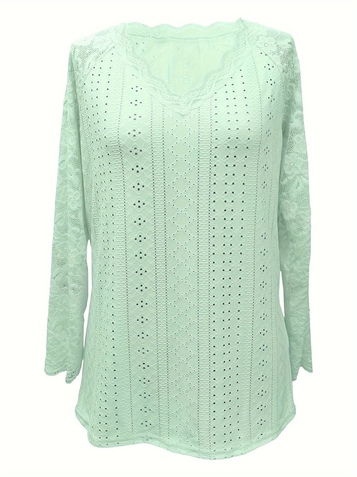 Sylvie - Women's Long Lace-Sleeve Blouse - photo 24