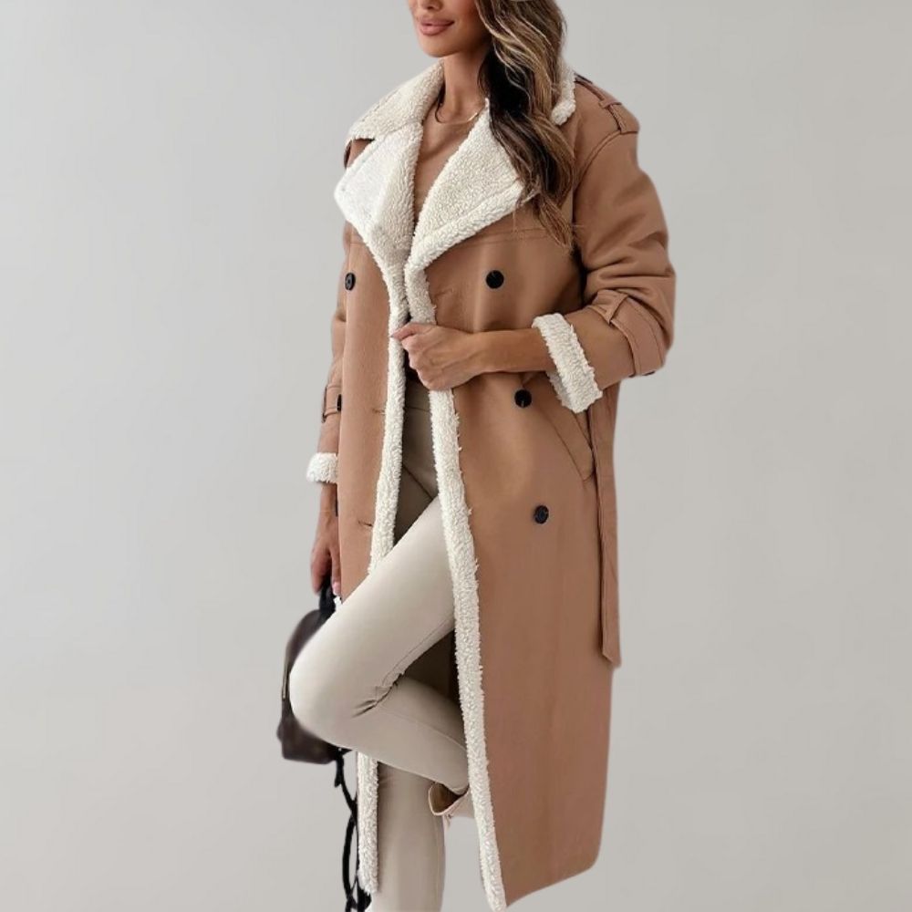 Thea - Women's Shearling Cold Coat