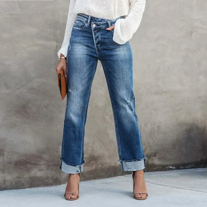 Magdalena - Women's Straight Leg High Jeans - photo 1