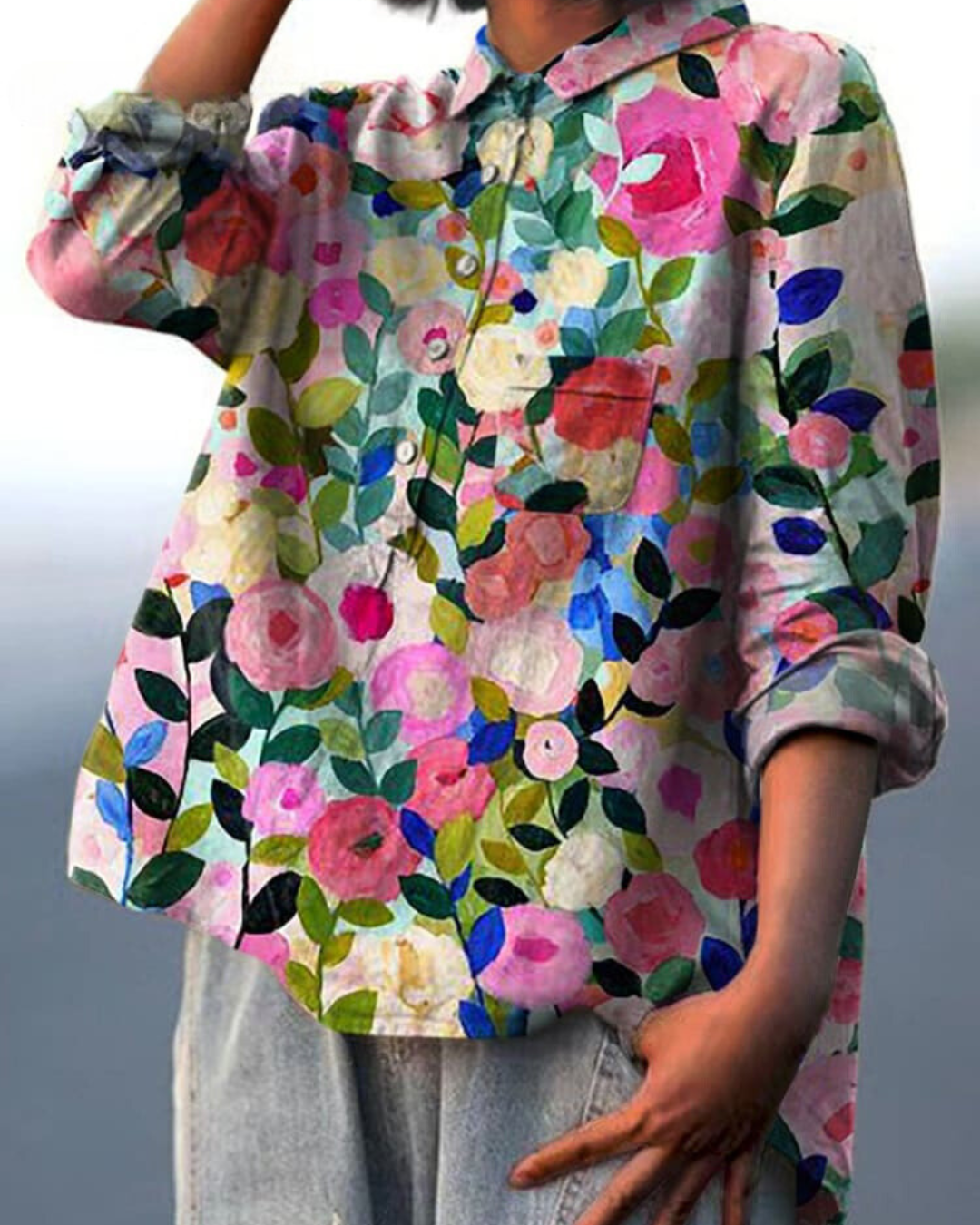 Lisbeth - Women's Cotton Long Top - photo 2