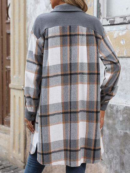 Ulla - Women's Plaid Button-Up Jacket - photo 6