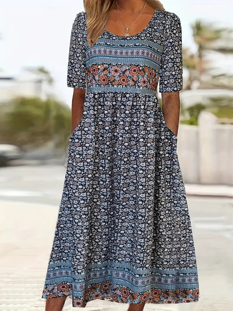 Thea - Women's Midi Boho Dress - photo 12