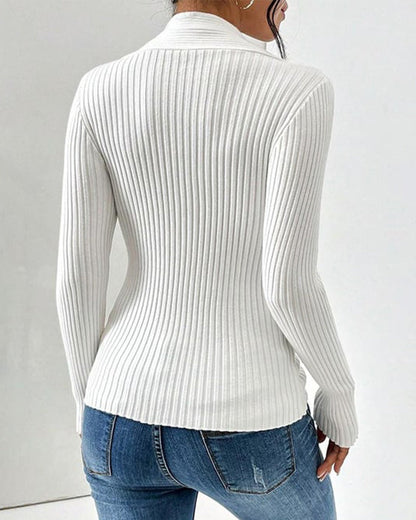 Danica - Women's Medium Twist-Front Sweater - photo 3