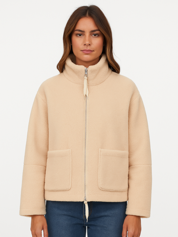 Eulalie - Women's Oversized Sherpa Jacket