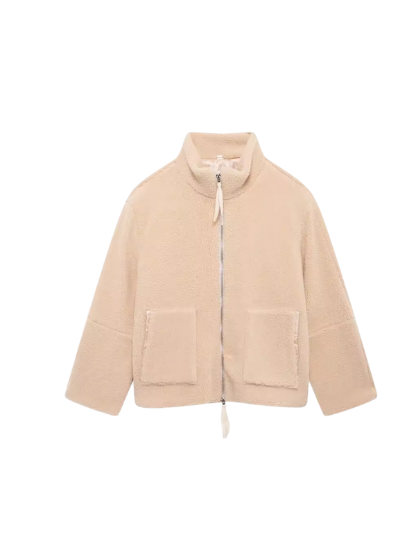 Eulalie - Women's Oversized Sherpa Jacket