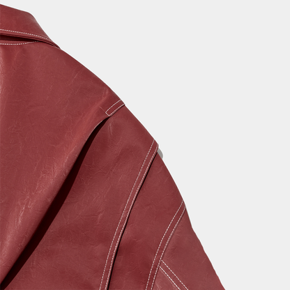 Hermine - Women's Leather Pockets Jacket